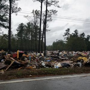 hurricane florence disaster roadside