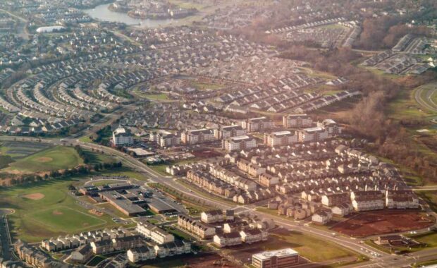 Aerial View Of Sterling Virginia Neighborhoods