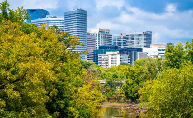 View Of Buildings In Arlington Virginia Located In The Heart Of Northern VA
